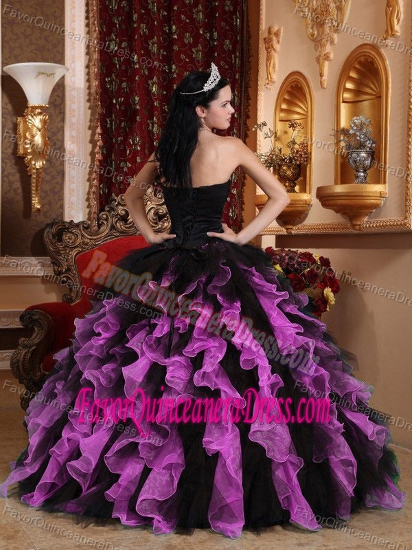 Exclusive Sweetheart Organza Quinceanera Gown Dress with Beading