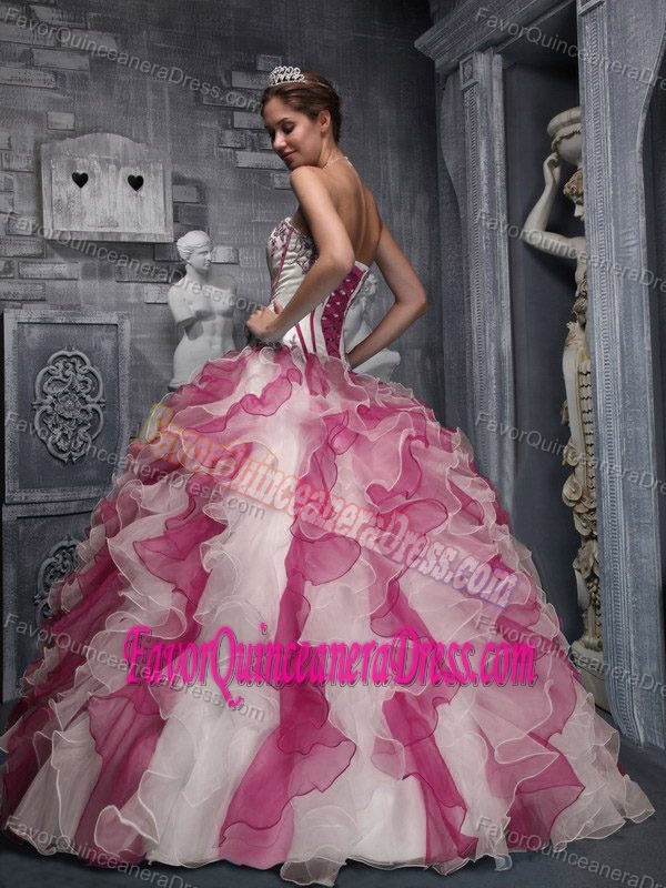 Sweetheart Appliqued Colorful Quinceanera Dress in Taffeta and Organza