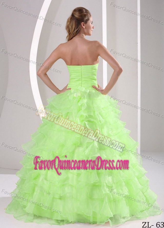 Sweetheart Floor-length Hunter Green Taffeta Quinceanera Dress with Embroidery